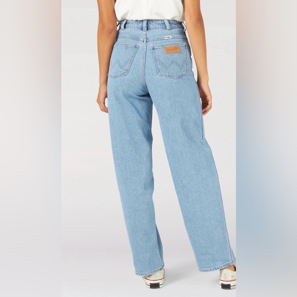 NWT NEW Wrangler Barrel 652 High Rise Blue Denim Jeans Womens Size 33 Casual - Picture 3 of 13